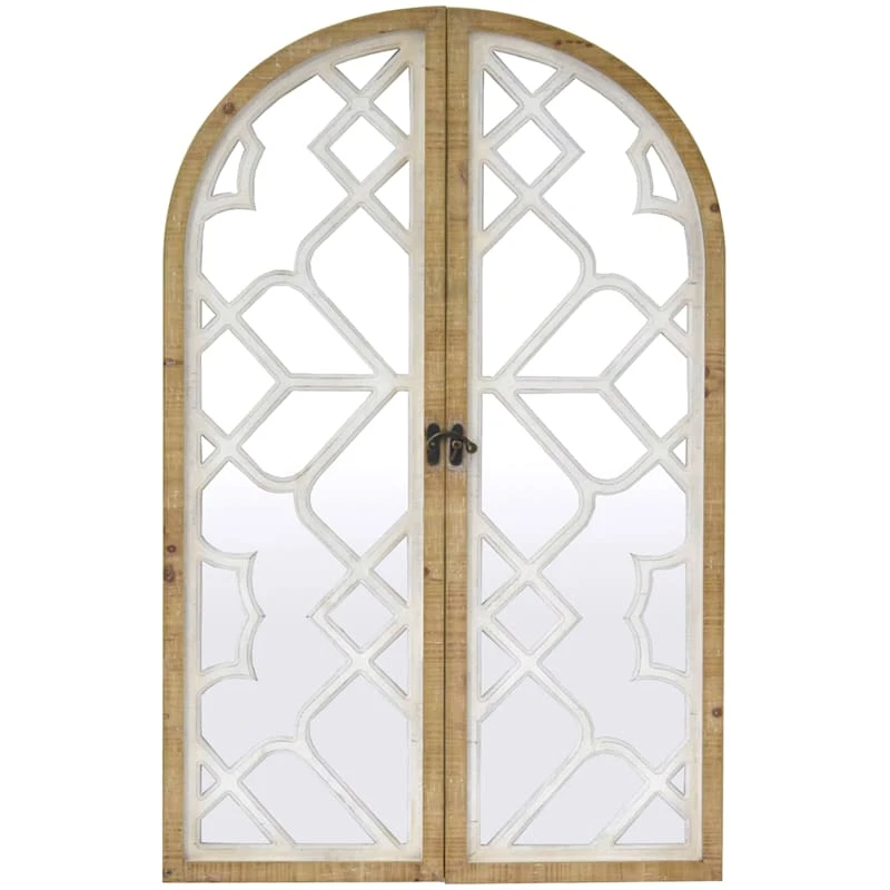 Arch Window Overlay Wall Mirror, 27x43 1 Arch Window Overlay Wall Mirror, 27x43