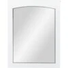 Arched White Wood Framed Wall Mirror, 24x30 -Luxeframe Shop arched white wood framed wall mirror 24x30 1