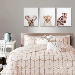 Baby Elephant Canvas Wall Art, 16x20 -Luxeframe Shop baby elephant canvas wall art 16x20 2