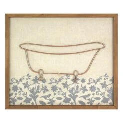 Bath Tub Wall Art, 18x15
