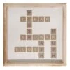 Bathroom Crossword Framed Wall Art, 12"