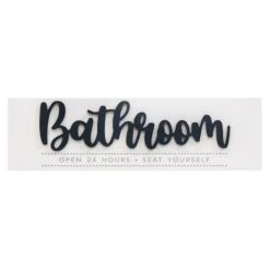 Bathroom Wall Art, 28x8