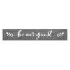 Be Our Guest Textured Wood Wall Sign, 6x36 -Luxeframe Shop be our guest textured wood wall sign 6x36 1