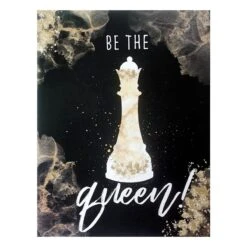 Be The Queen Canvas Wall Art, 12x16