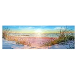 Beach View Canvas Wall Art, 36x12