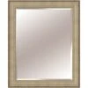 Beaded Champagne & Silver Wood Framed Wall Mirror, 28x34