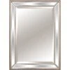 Beaded Silver Framed Wall Mirror, 39x49