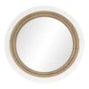 Beaded Whitewashed Round Wall Mirror, 28" -Luxeframe Shop beaded whitewashed round wall mirror 28