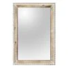 Beaded Wood Framed Wall Mirror, 20x30 -Luxeframe Shop beaded wood framed wall mirror 20x30 1