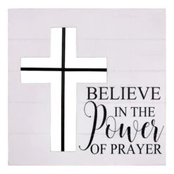 Believe In The Power Of Prayer Wall Art, 12"