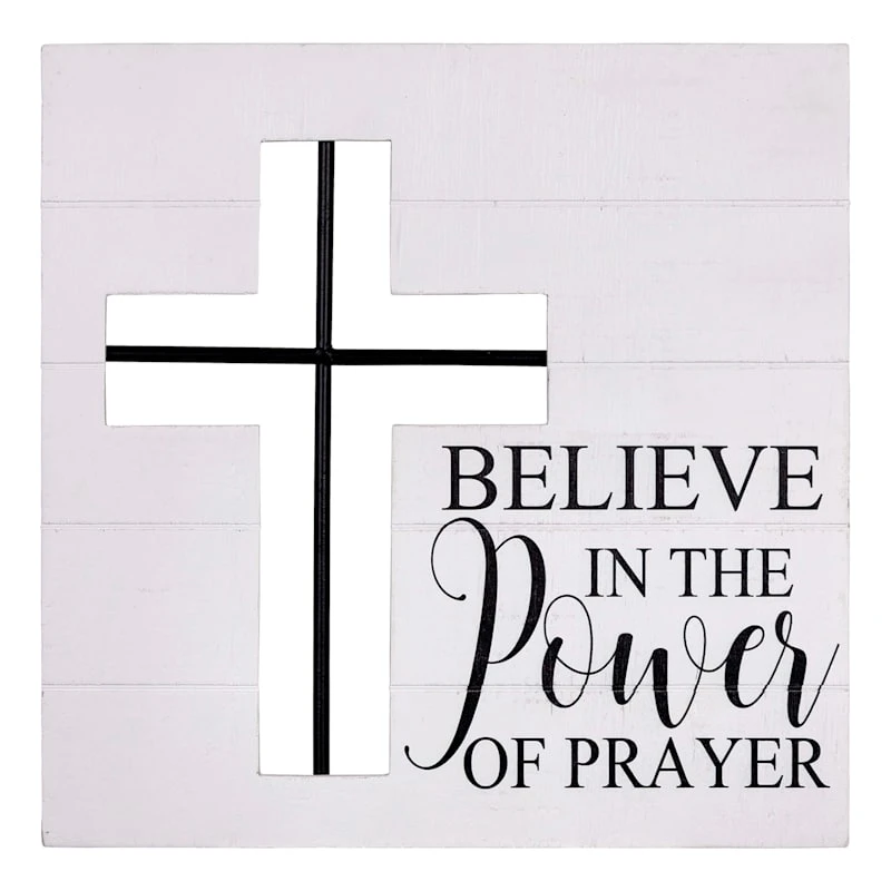 Believe In The Power Of Prayer Wall Art, 12" 1 Believe In The Power Of Prayer Wall Art, 12"