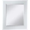 Bevel Mirror With High Gloss White Frame Wall Mirror, 23x27 -Luxeframe Shop bevel mirror with high gloss white frame wall mirror 23x27 1