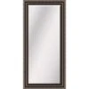 Beveled Pewter With Bronze Beaded Framed, Mirror 31x65