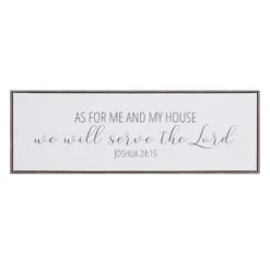 Bible Verse Canvas Wall Art, 36x12