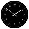 Black Accent Wall Clock, 16" 2 Black Accent Wall Clock, 16" -Luxeframe Shop black accent wall clock 16