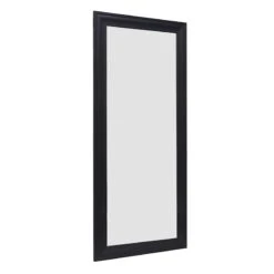Black Barb Framed Wall Mirror, 24x58