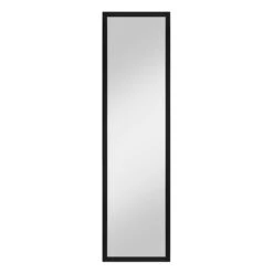 Black Basic Leaner Mirror, 14x50