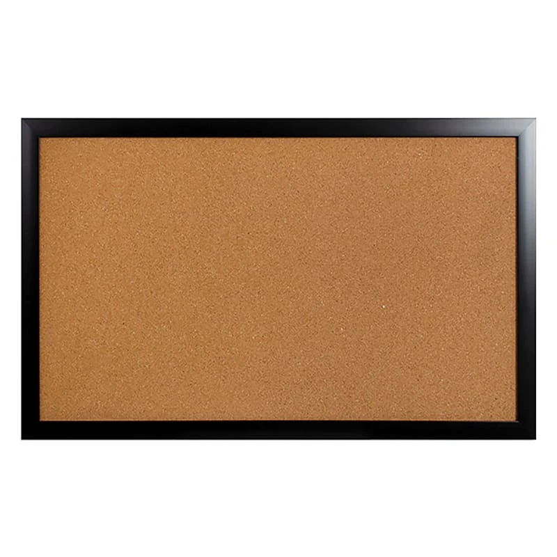 Black Framed Utility Cork Board, 20x32 1 Black Framed Utility Cork Board, 20x32