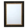 Black & Gold Framed Wall Mirror, 22x28 -Luxeframe Shop black gold framed wall mirror 22x28 1