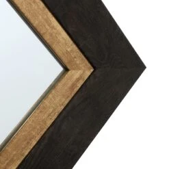 Black & Gold Framed Wall Mirror, 24x36 -Luxeframe Shop black gold framed wall mirror 24x36 3