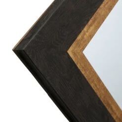 Black & Gold Framed Wall Mirror, 24x36 -Luxeframe Shop black gold framed wall mirror 24x36 4