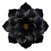 Black & Gold Metal Flower Wall Decor, 21"