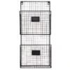 Black Metal Wire Wall Basket, 12x26 3 Black Metal Wire Wall Basket, 12x26 -Luxeframe Shop black metal wire wall basket 12x26 1