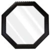 Black Octagon Wall Mirror, 31.5" -Luxeframe Shop black octagon wall mirror 31.5