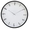 Black Round Contemporary Wall Clock, 18" -Luxeframe Shop black round contemporary wall clock 18