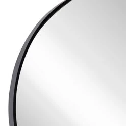 Black Round Wall Mirror, 24" -Luxeframe Shop black round wall mirror 24 2