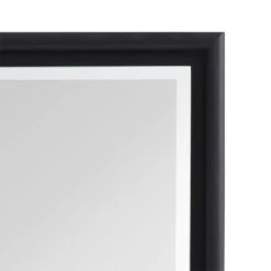 Black Thin Framed Leaner Mirror, 24x70 -Luxeframe Shop black thin framed leaner mirror 24x70 3
