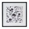 Black & White Floral Wooden Wall Art, 16" 2 Black & White Floral Wooden Wall Art, 16" -Luxeframe Shop black white floral wooden wall art 16