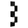 Black Wooden Corner Ledge, 8x39