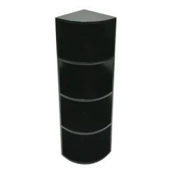 Black Wooden Corner Shelf, 8x32