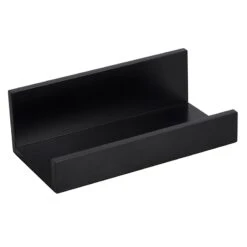 Black Wooden Photo Wall Ledge, 12"
