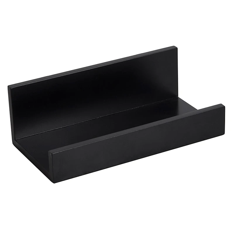 Black Wooden Photo Wall Ledge, 12" 1 Black Wooden Photo Wall Ledge, 12"