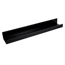 Black Wooden Photo Wall Ledge, 36"