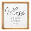 Bless All Who Gather Here Wall Sign, 12" -Luxeframe Shop bless all who gather here wall sign 12