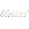 Blessed Word Wood Wall Sign, 23x6 -Luxeframe Shop blessed word wood wall sign 23x6 1