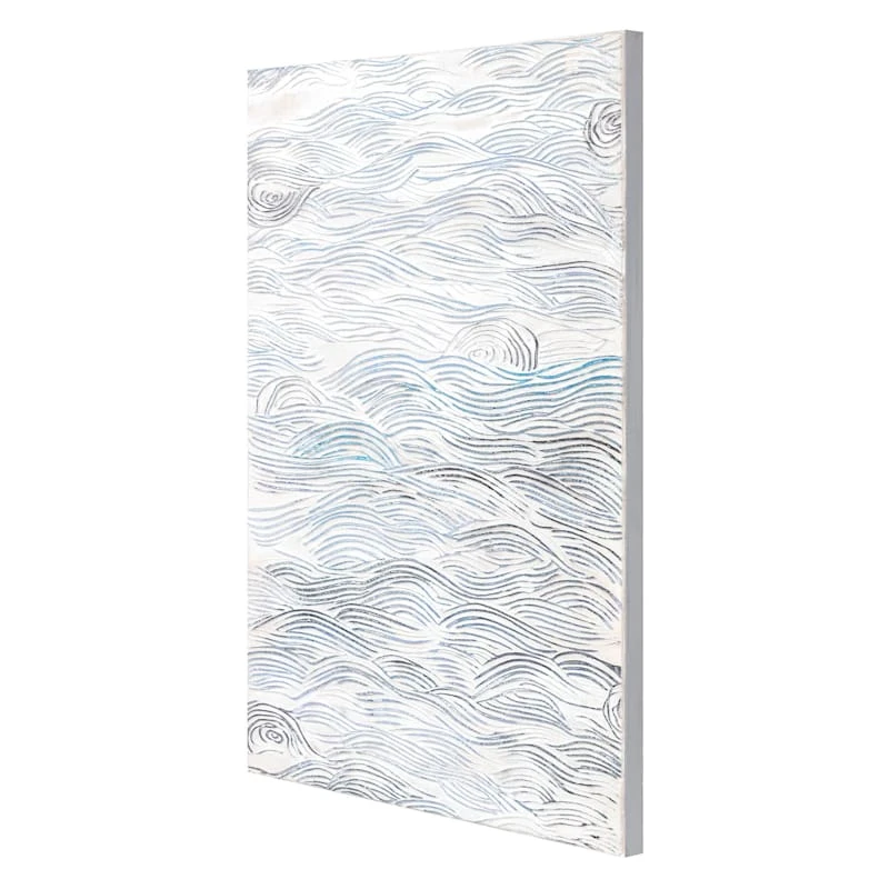 Blue Dream Abstract Canvas Wall Art, 30x40 4 Blue Dream Abstract Canvas Wall Art, 30x40 - Image 4