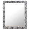 Blue Inlay Wall Mirror, 30x36 -Luxeframe Shop blue inlay wall mirror 30x36 1