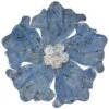 Blue Metal Flower Wall Decor, 13" -Luxeframe Shop blue metal flower wall decor 13