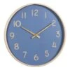 Blue Round Wall Clock, 20" -Luxeframe Shop blue round wall clock 20