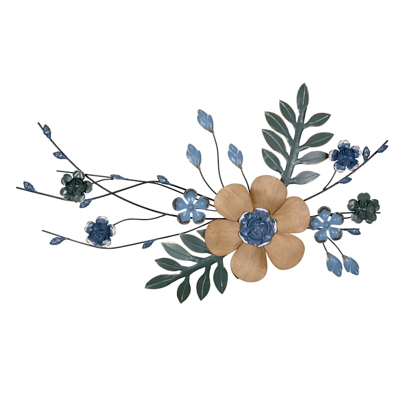 Botanical Metal Wall Decor, 38x20 1 Botanical Metal Wall Decor, 38x20
