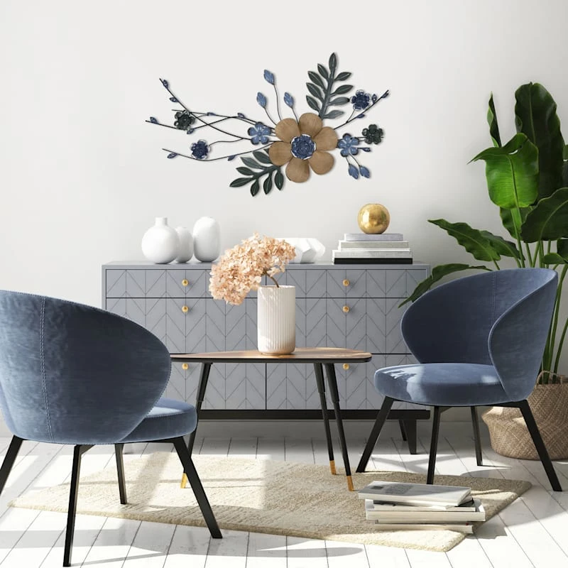 Botanical Metal Wall Decor, 38x20 2 Botanical Metal Wall Decor, 38x20 - Image 2