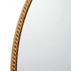 Braided Gold Framed Round Wall Mirror, 32" -Luxeframe Shop braided gold framed round wall mirror 32 2