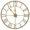 Brass Round Metal Clock, 24" -Luxeframe Shop brass round metal clock 24