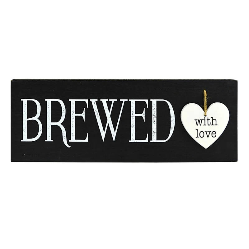 Brewed With Love Wall Art, 15x6 1 Brewed With Love Wall Art, 15x6