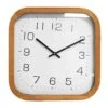 Brown Wood Modern Square Wall Clock, 20" 7 Brown Wood Modern Square Wall Clock, 20" -Luxeframe Shop brown wood modern square wall clock 20