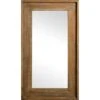 Brown Wood Studio Wall Mirror, 21x37 -Luxeframe Shop brown wood studio wall mirror 21x37 1